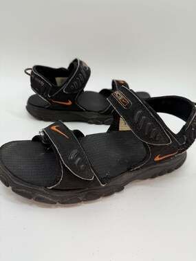 Vintage 2000 Nike ACG Water Cat Trail Hiking Sandals Black Orange Men's 10
